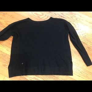 Lululemon cropped sweater mesh back well being